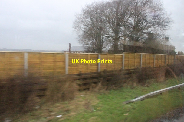 Photo 6"x4" Motorway boundary fences at Netherton Blackford\/NN8908 c2017