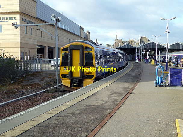 Photo 6"x4" A Scotrail class 158 in platform 1 at Inverness Inverness c2017