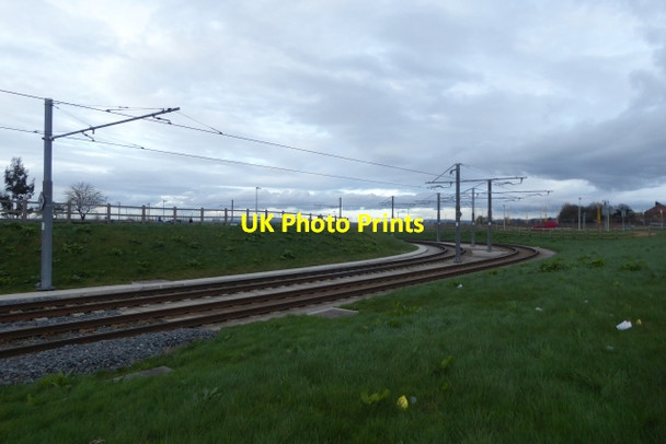 Photo 6"x4" Manchester Airport Tramlink Moss Nook\/SJ8385 c2017