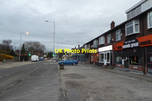 Photo 6"x4" Shops on Wilmslow Road Cheadle Hulme c2017