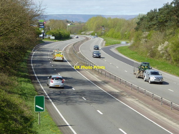 Photo 6"x4" The A449 dual carriageway Coed-y-fedw c2017