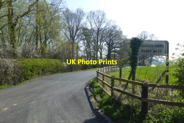 Photo 6"x4" Entrance to farm Healaugh\/SE4947 c2017