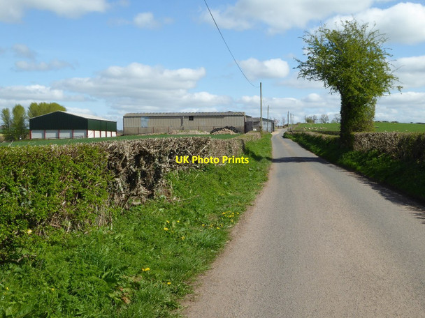 Photo 6"x4" Road passing Pen-y-parc Wern-y-cwrt c2017