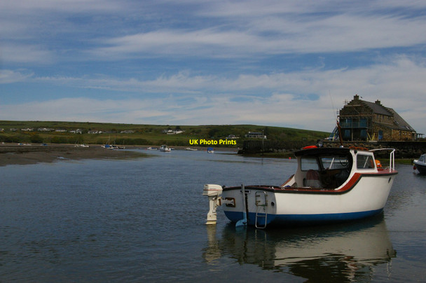 Photo 6"x4" Afon Nyfer curves past the quay at Parrog Newport\/Trefdraeth c2015