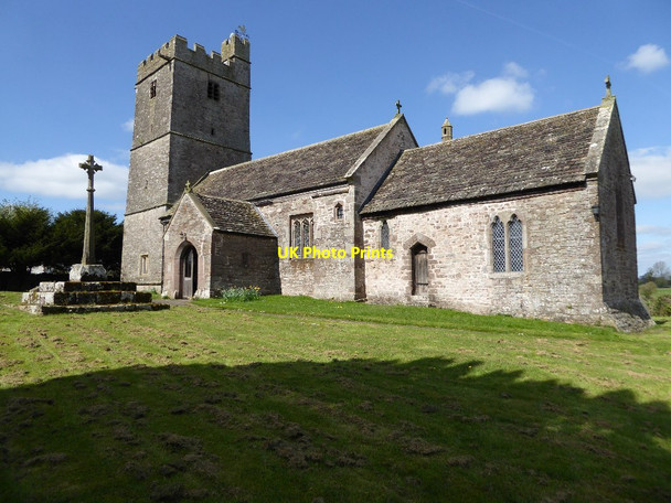 Photo 6"x4" Llandenny church Llandenny c2017
