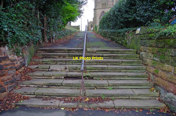 Photo 6"x4" Adams Hill steps, off Kidderminster Road, Bromsgrove, Worcs Bromsgrove c2016