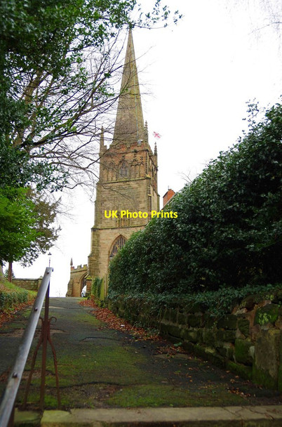 Photo 6"x4" Adams Hill leading to the Parish Church of St. John the Baptist, Bromsgrove, Worcs Bromsgrove c2016