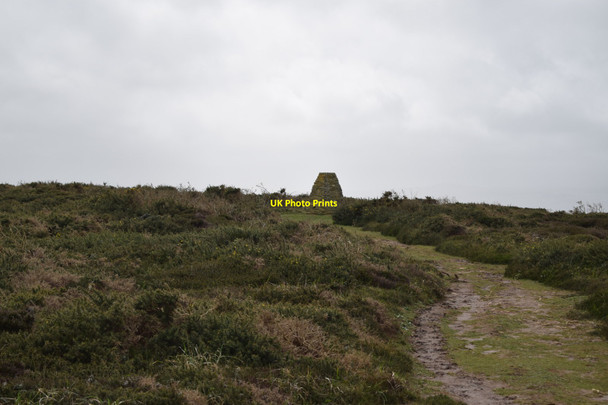 Photo 6"x4" Trig point on The Knavocks Gwithian c2017