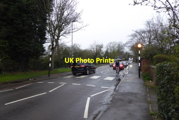 Photo 6"x4" Zebra Crossing on Hollin Lane Styal c2017