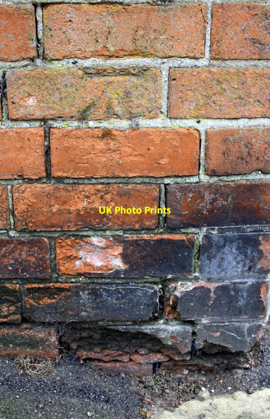 Photo 6"x4" Benchmark on Harrowby Lane wall at Belton Lane junction Grantham c2016