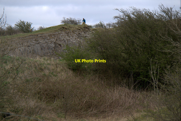 Photo 6"x4" A climber in Headend Quarry on Catlands Hill Sandale c2017