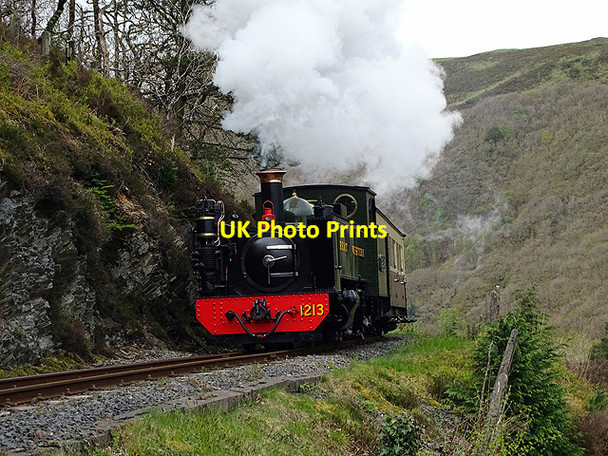 Photo 6"x4" Loco No.1213 at Tynycastell Devil's Bridge\/Pontarfynach c2017