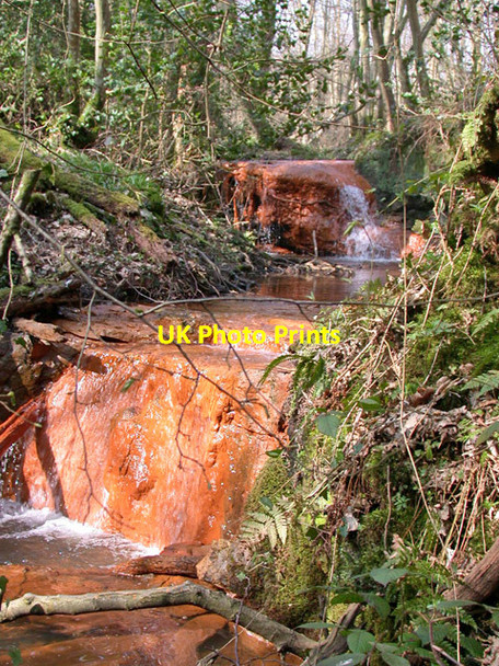 Photo 6"x4" Waterfalls on stream feeding Darwell Reservoir Hollingrove c2003
