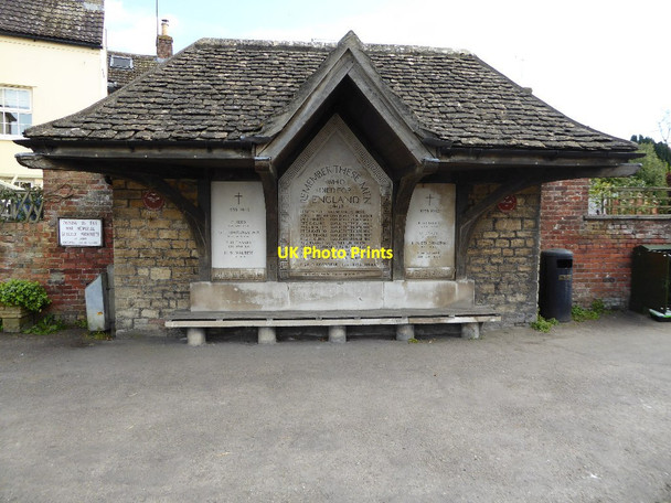 Photo 6"x4" War memorial in Kingswood Bradley Green\/ST7493 c2017