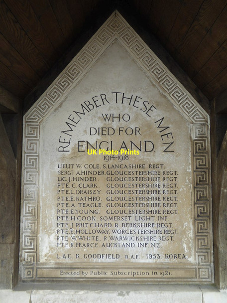 Photo 6"x4" Names on Kingswood war memorial Bradley Green\/ST7493 c2017