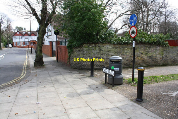 Photo 6"x4" West Walk cycle path\/footpath junction Ealing c2016