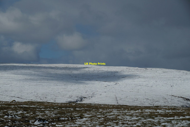 Photo 6"x4" Snow on Valla Field, from Baltasound school Baliasta\/HP6009 c2017