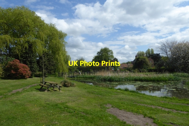 Photo 6"x4" Village pond Ellerton\/SE7039 c2017