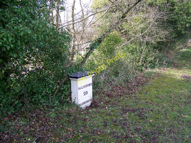 Photo 6"x4" Milepost, Warminster Warminster c2009