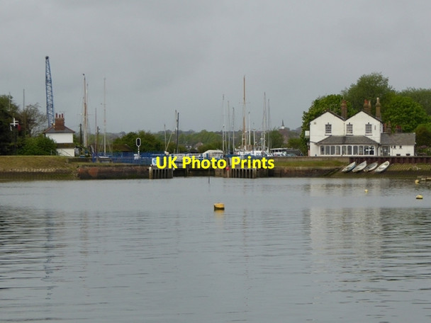 Photo 6"x4" Sea lock on the Chelmer and Blackwater Navigation at Heybridge Heybridge Basin c2017