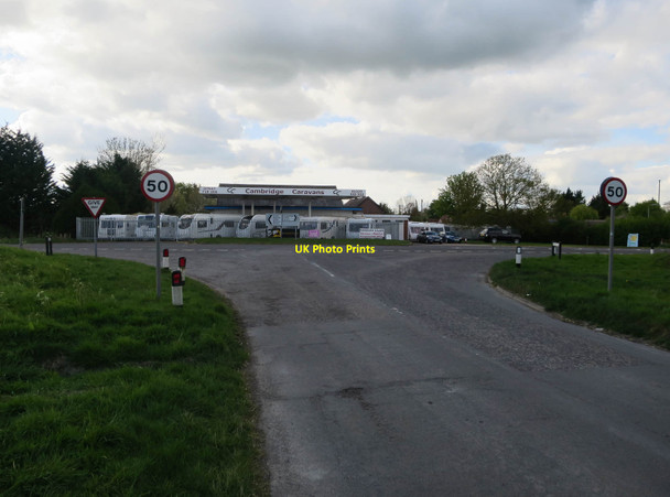 Photo 6"x4" Cambridge Caravans by the A603 Harlton c2017