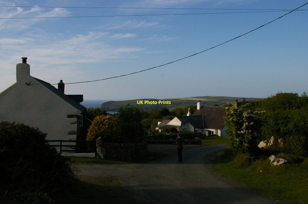 Photo 6"x4" Settlement on the hillside above Newport Parrog c2015