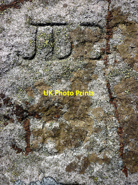 Photo 6"x4" Graffiti at the Megger Stones Dent\/SD7086 c2017