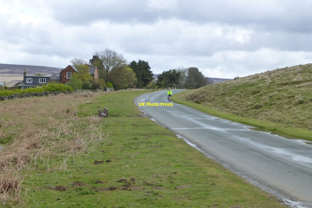 Photo 6"x4" Cyclist on road west of Goathland Goathland c2017
