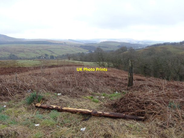 Photo 6"x4" A view into the Annan Valley Moffat c2017
