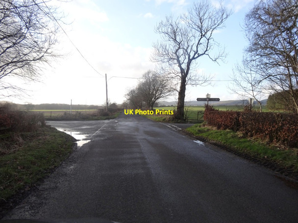 Photo 6"x4" Crossroads near Shieldhill Nethermill\/NY0487 c2017