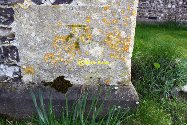 Photo 6"x4" Benchmark on tower of St John the Evangelist Church Stoke Row c2017