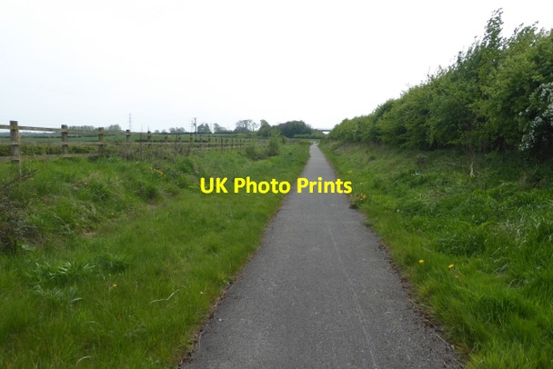 Photo 6"x4" Cycle path leading to Junction 44 Bramham c2017