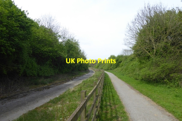 Photo 6"x4" Path and service road Clifford\/SE4244 c2017