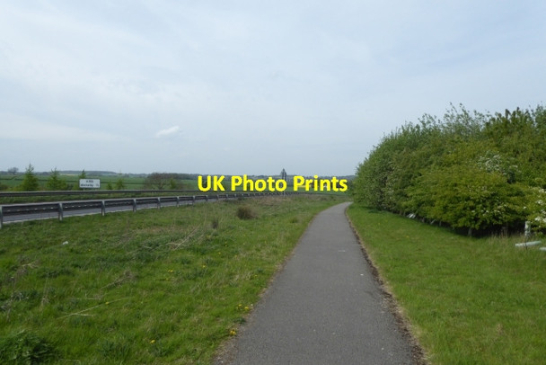 Photo 6"x4" Path beside the A168 Wetherby c2017