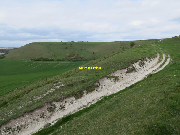 Photo 6"x4" Bridleway up White Sheet Hill Mere\/ST8132 c2017