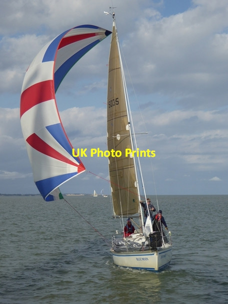 Photo 6"x4" Hoist the spinnaker! St Peter's Flat c2017