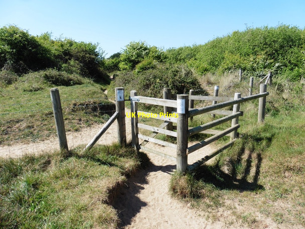 Photo 6"x4" Gate on Braunton Burrows Velator c2017