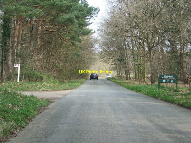 Photo 6"x4" Entrance To Warren Lodge Mildenhall\/TL7175 c2017