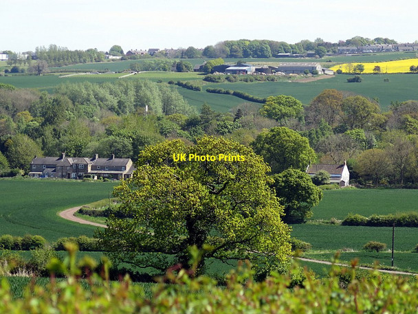 Photo 6"x4" Over the fields below Rift Farm Houghton\/NZ1266 c2017