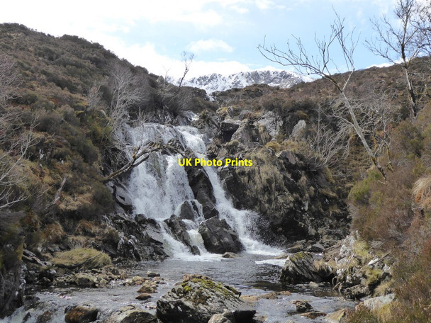 Photo 6"x4" Waterfall, Allt Gharagain Cnoc na M\u00f2ine\/NH1151 c2017