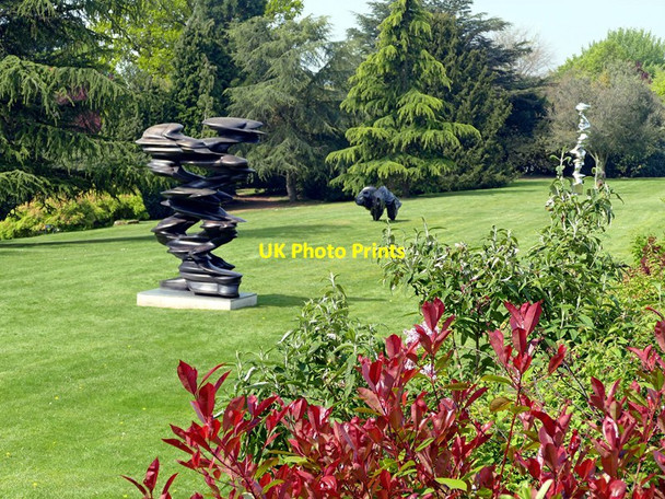 Photo 6"x4" Sculptures on the lawn West Bretton\/SE2813 c2017