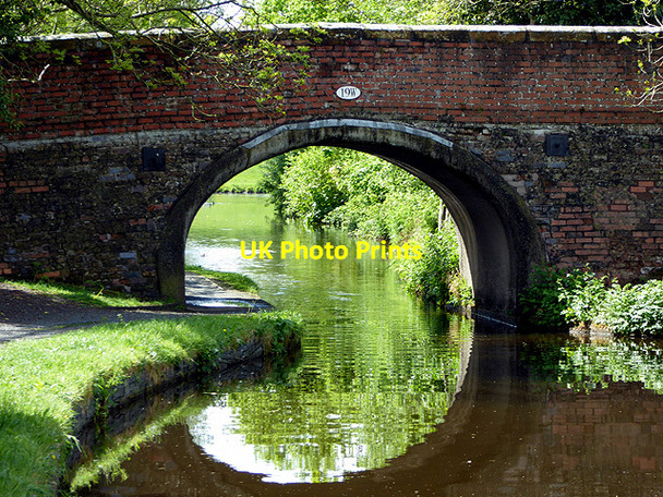 Photo 6"x4" Bridge 19W on the Llangollen Canal Chirk Bank c2017