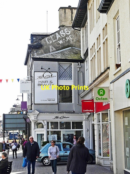 Photo 6"x4" An old painted wall sign Kendal c2016