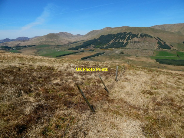Photo 6"x4" Fence above Glen Fruin Shandon\/NS2586 c2017
