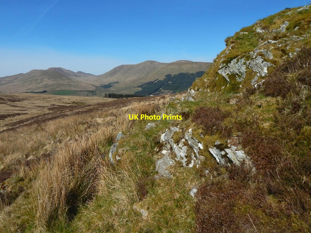 Photo 6"x4" Rock outcrops near a burn Shandon\/NS2586 c2017