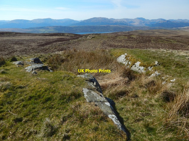 Photo 6"x4" Small quarry pit beside a summit cairn Shandon\/NS2586 c2017