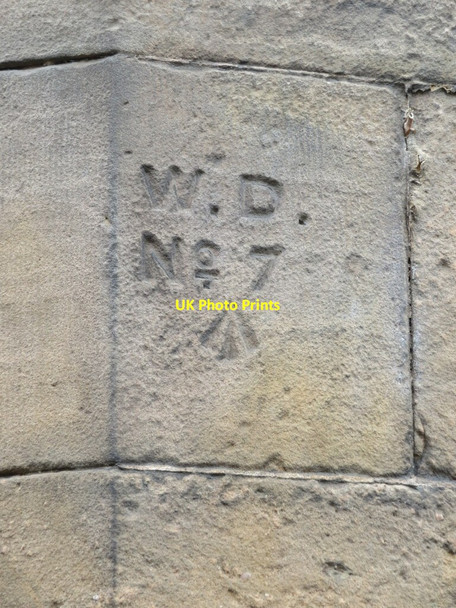 Photo 6"x4" Chester Castle Barracks War Department boundary stone #7 Chester c2016