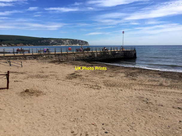Photo 6"x4" Pier on Swanage Beach Swanage c2017