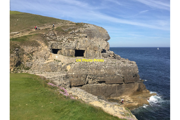 Photo 6"x4" The South West Coast Path at Tilly Whim Caves Swanage c2017