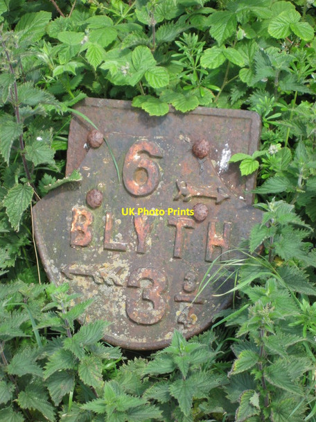 Photo 6"x4" Old Milepost, Collywell Bay Road, Seaton Sluice Seaton Sluice c2017